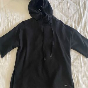 Alo short sleeve hoodie